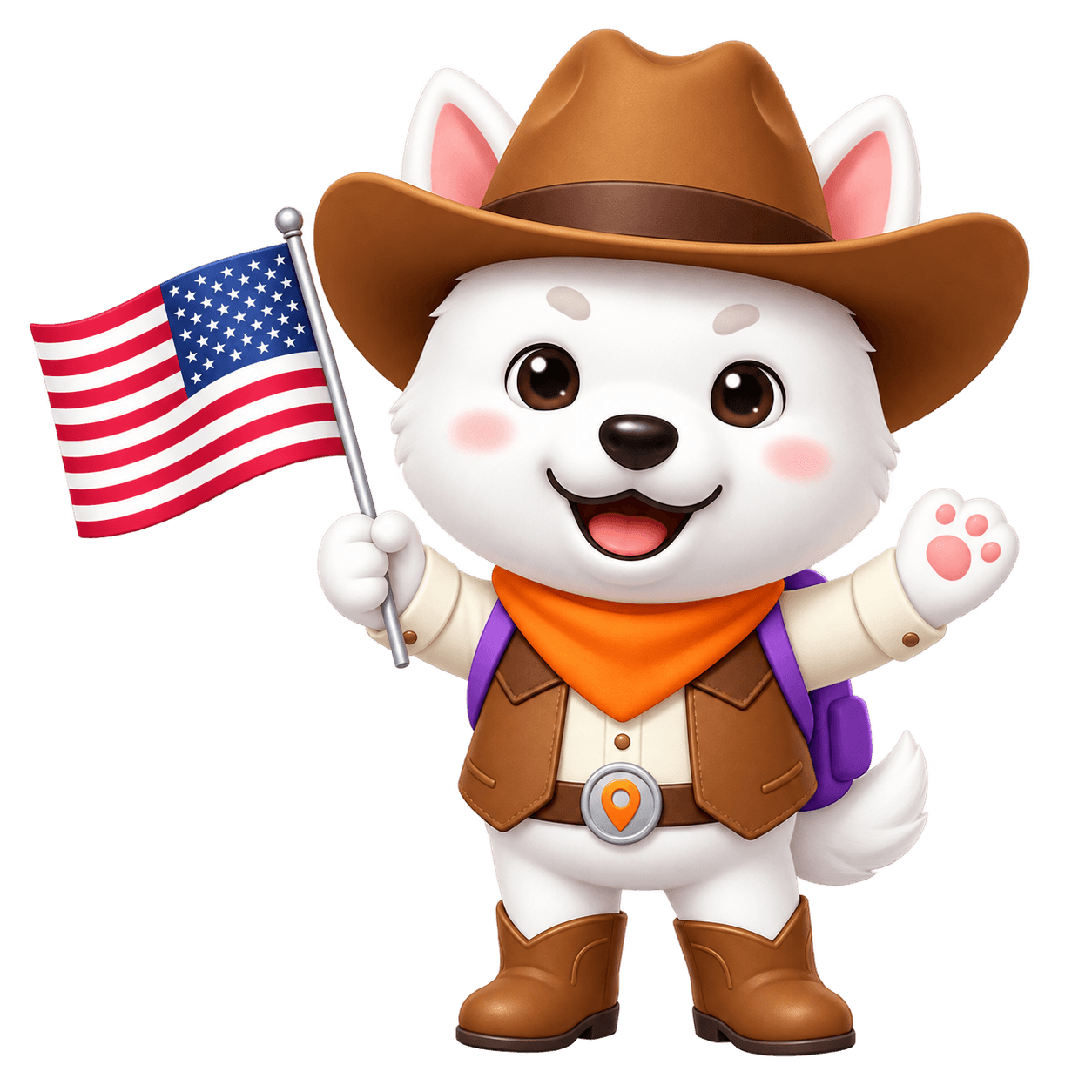 NUGUGO, the EODIGO guide character for United States
