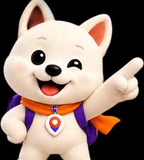 NUGUGO, the EODIGO guide character pointing the way