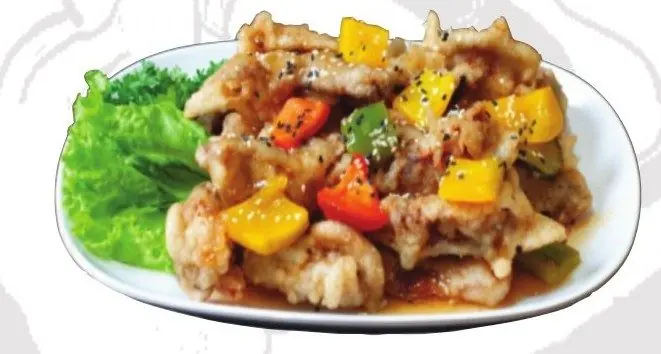 Hwa Pung Jeong – Thịt heo chiên giòn sốt chua ngọt