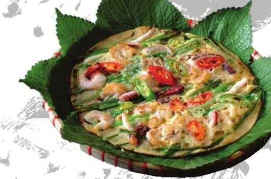 Hwa Pung Jeong – Bánh xèo hành hải sản